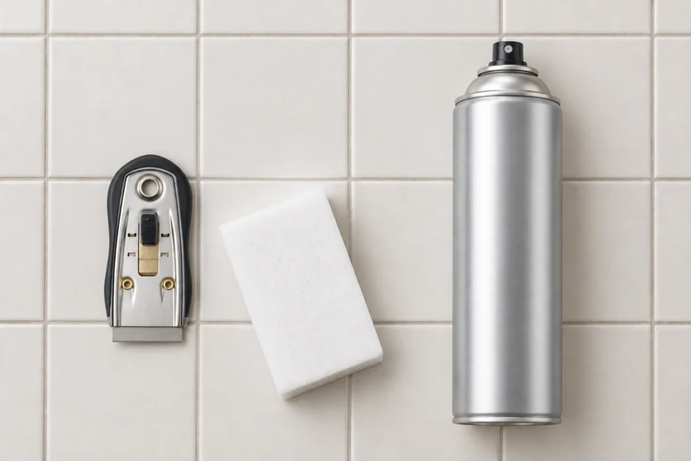 Rengöringskit för EB Solutions adaptersystem med skrapa, rengöringssvamp och rengöringsspray
